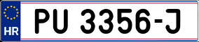 Trailer License Plate